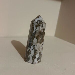 Crazy lace agate crystal point